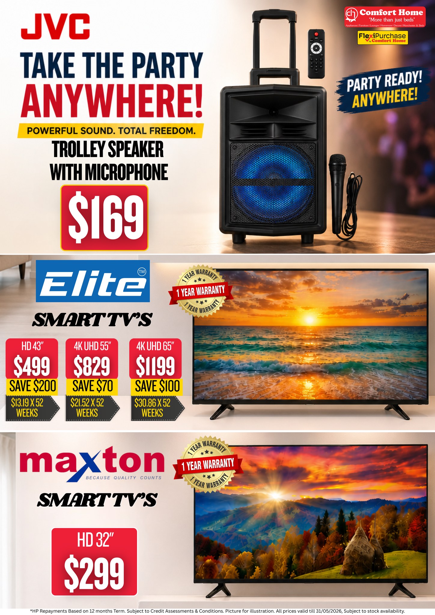 Entertainment Deals: JVC Speaker & Smart TVs - Page 1