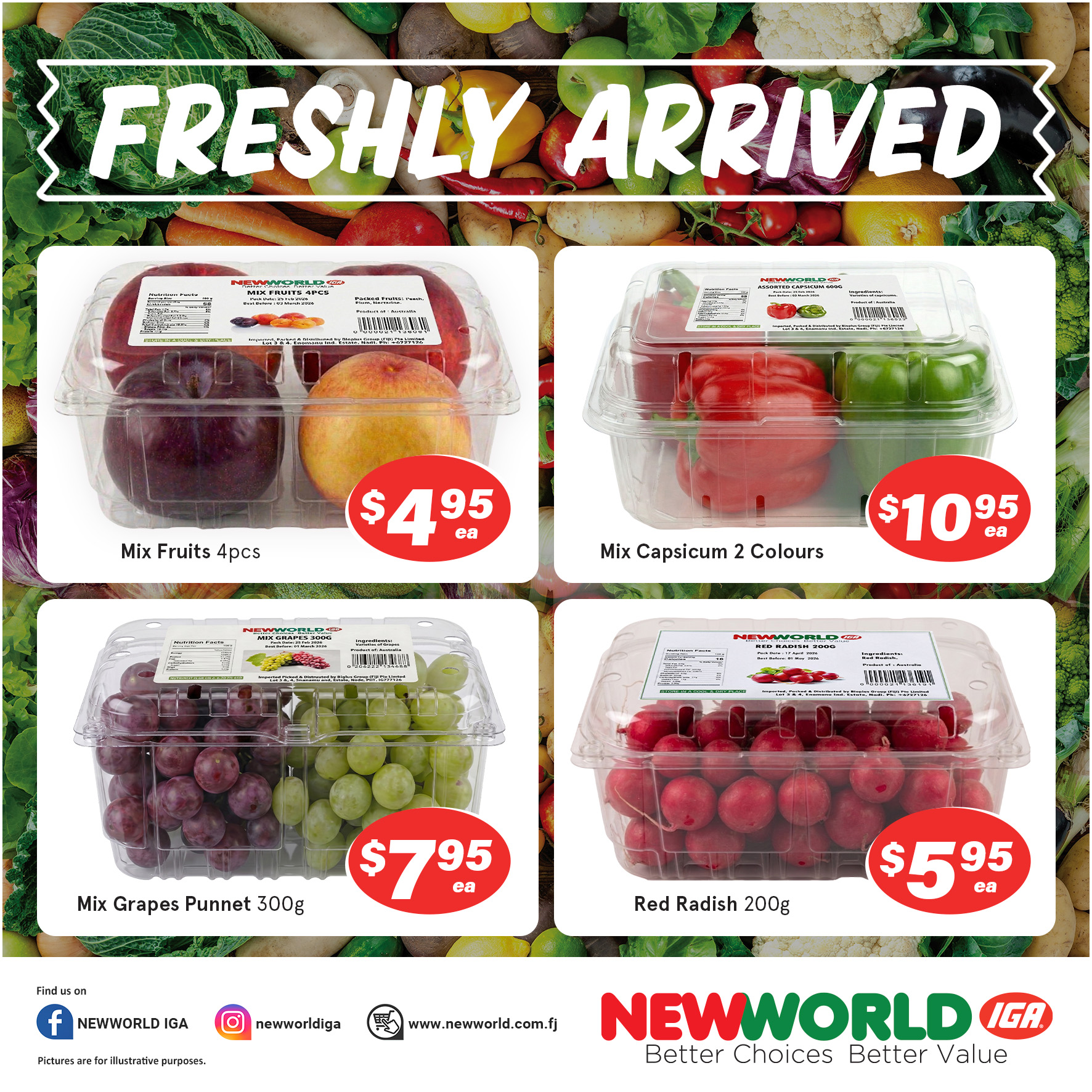 Freshly Arrived Produce - Page 1
