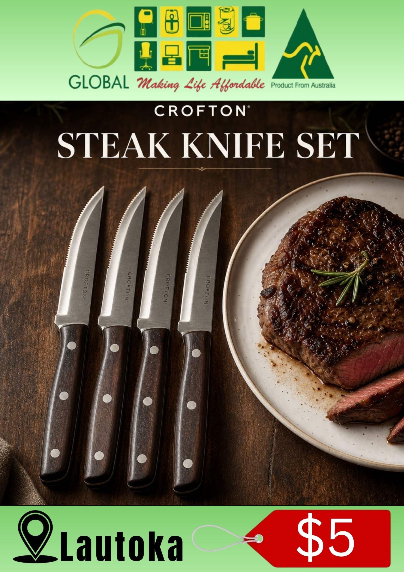 Crofton Steak Knife Set
