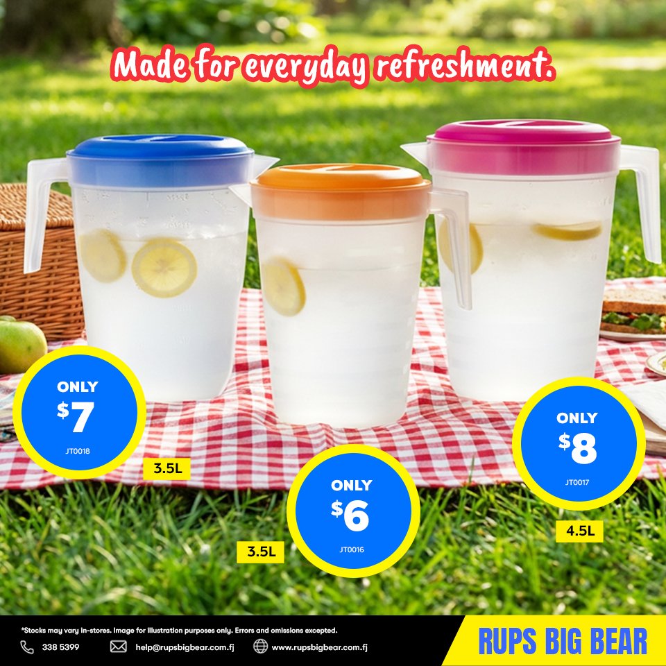 Plastic Jugs for Everyday Refreshment
