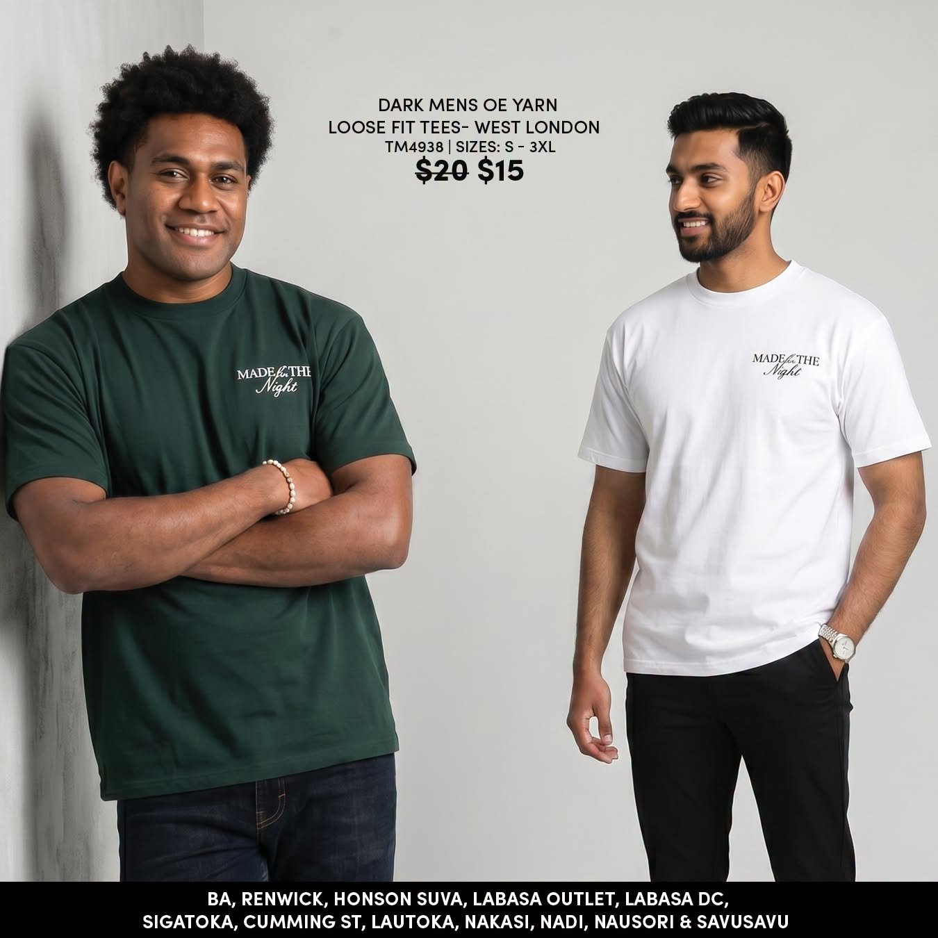 Dark Mens of Yarn Loose Fit Tees - West London