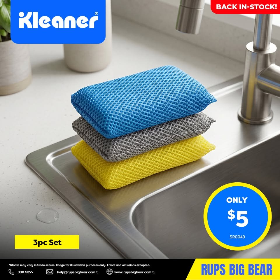 Kleaner 3pc Microfiber Sponge Set