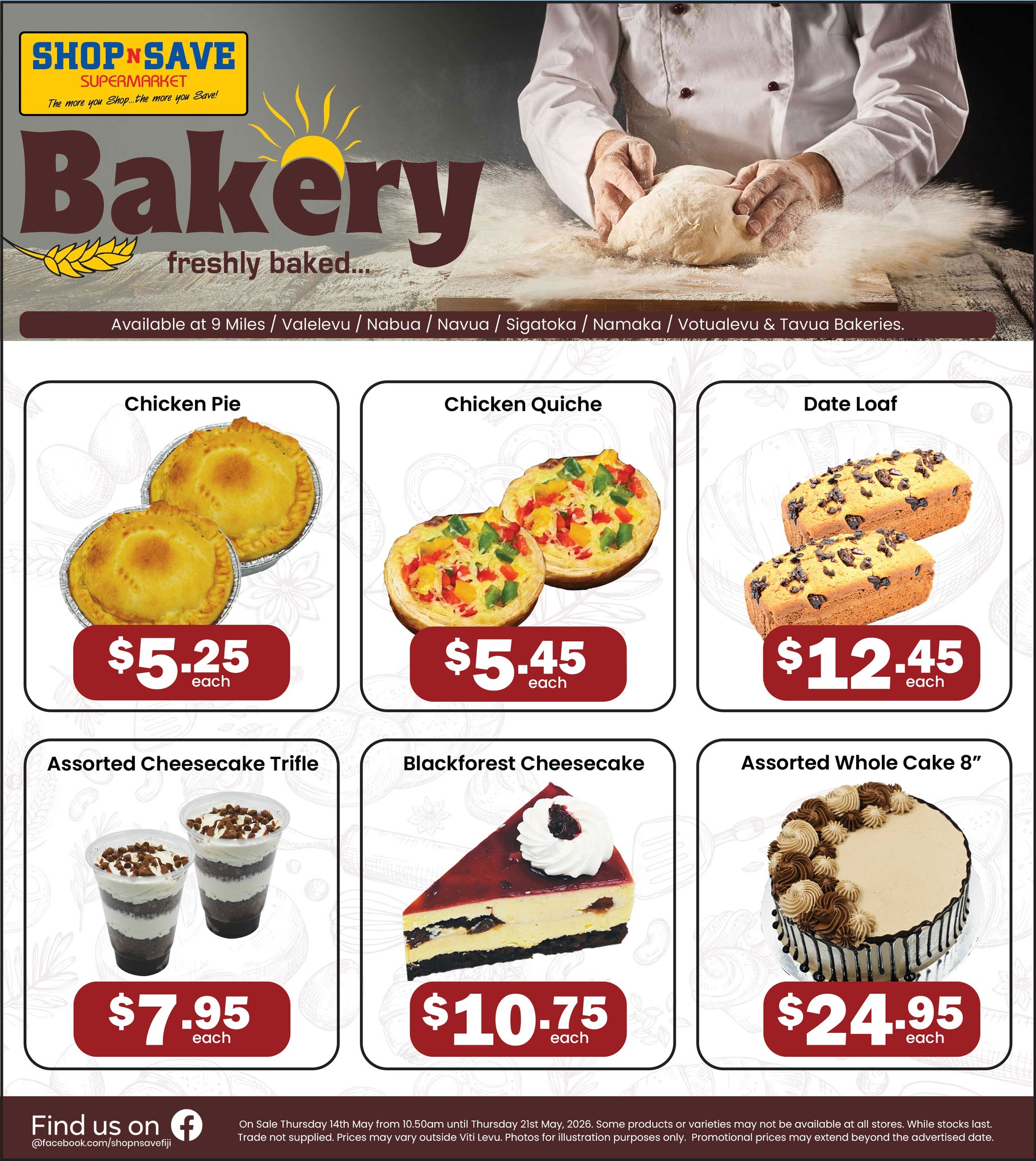 Shop N Save Bakery Freshly Baked Specials - Page 1