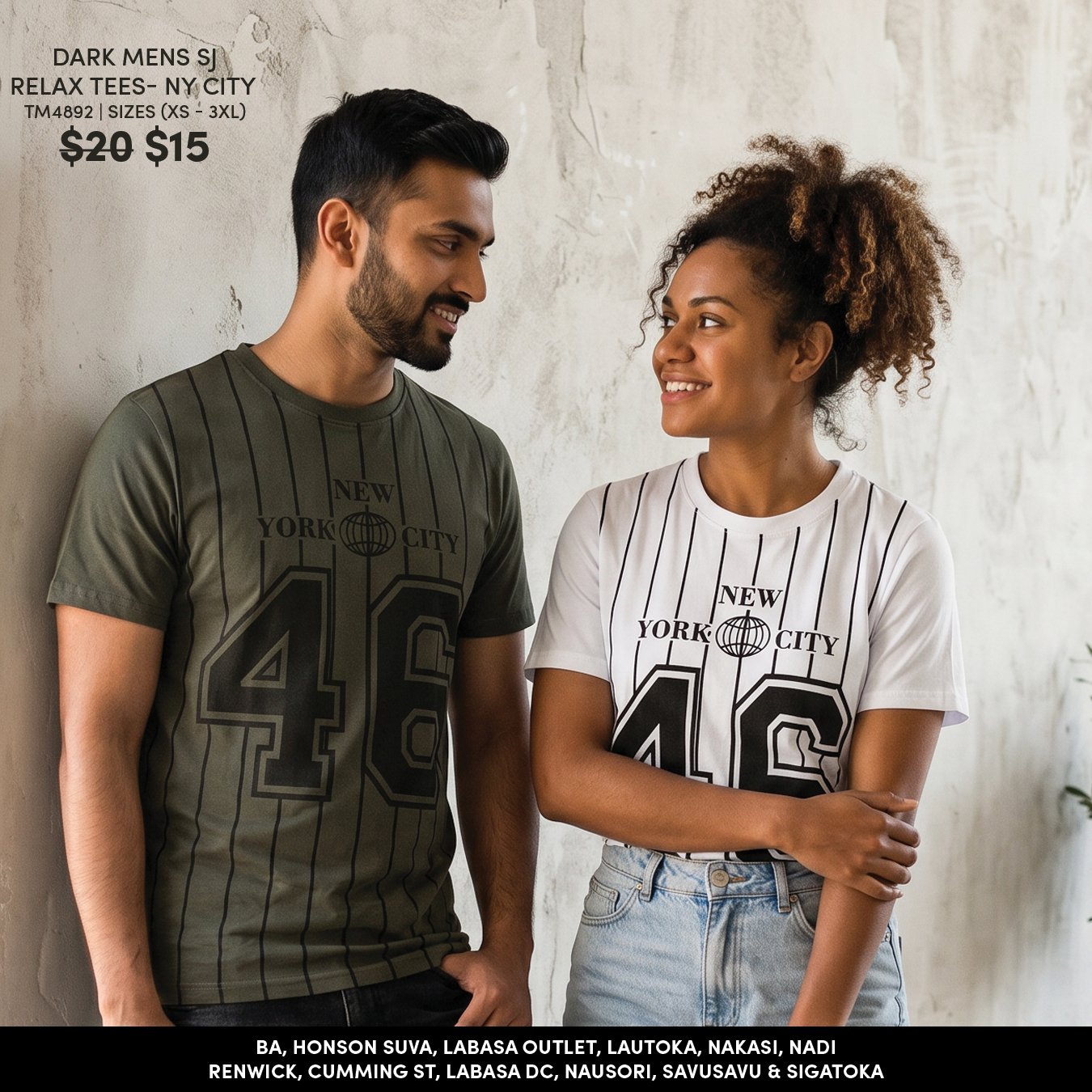 Dark Mens SJ Relax Tees - NY City
