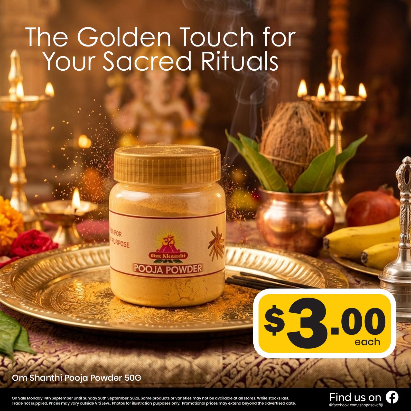 Om Shanthi Pooja Powder 50G