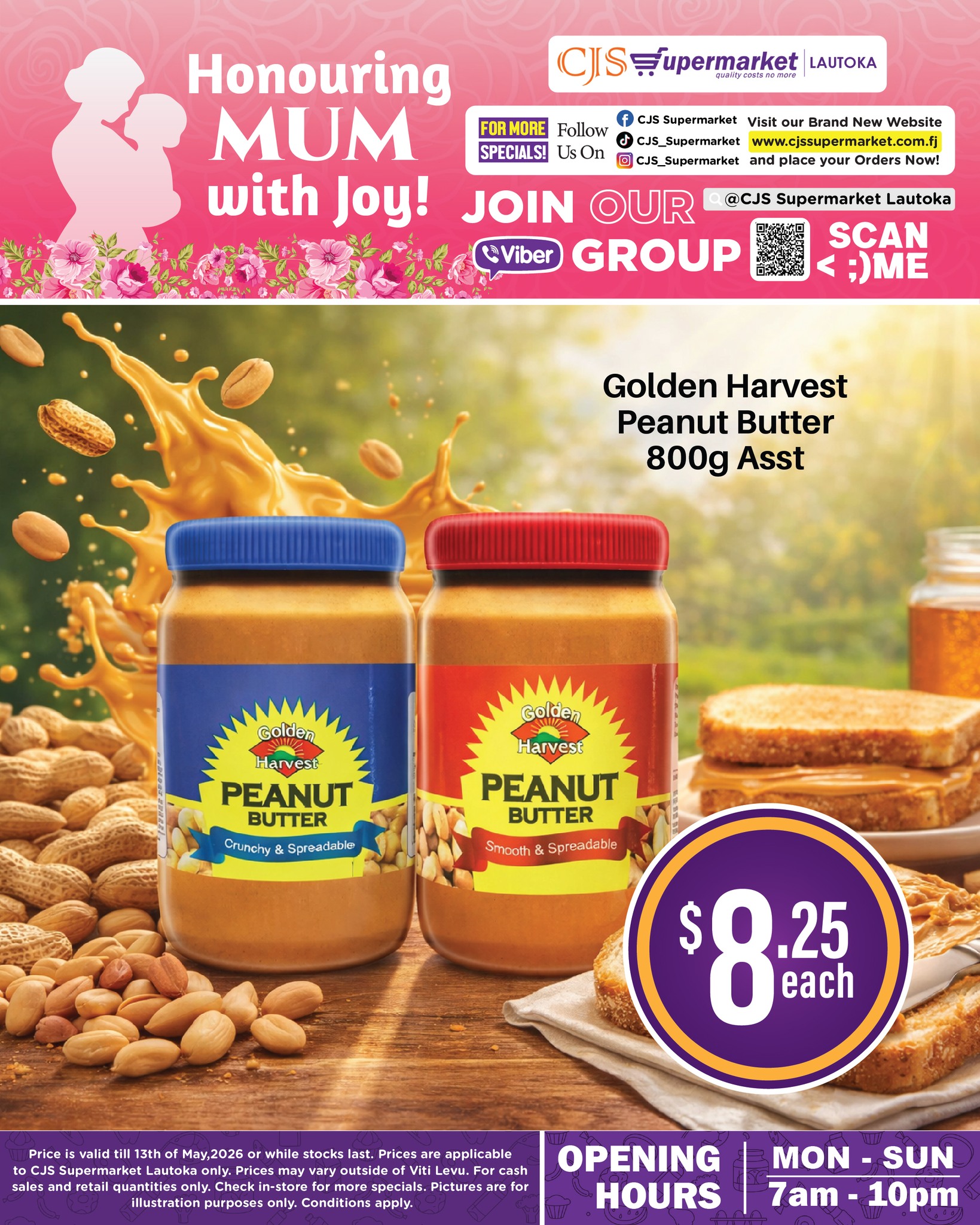 Golden Harvest Peanut Butter 800g