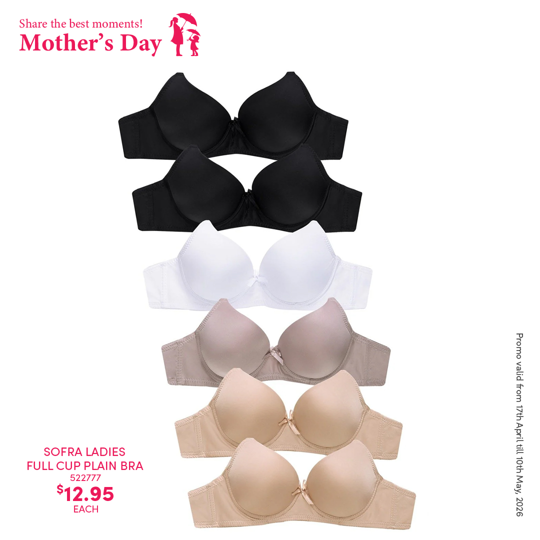 Sofra Ladies Full Cup Plain Bra