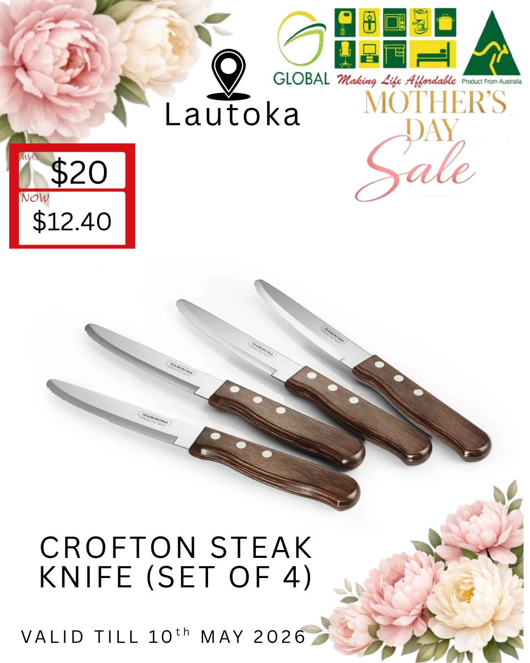 Crofton Steak Knife Set of 4 — Mother's Day Sale