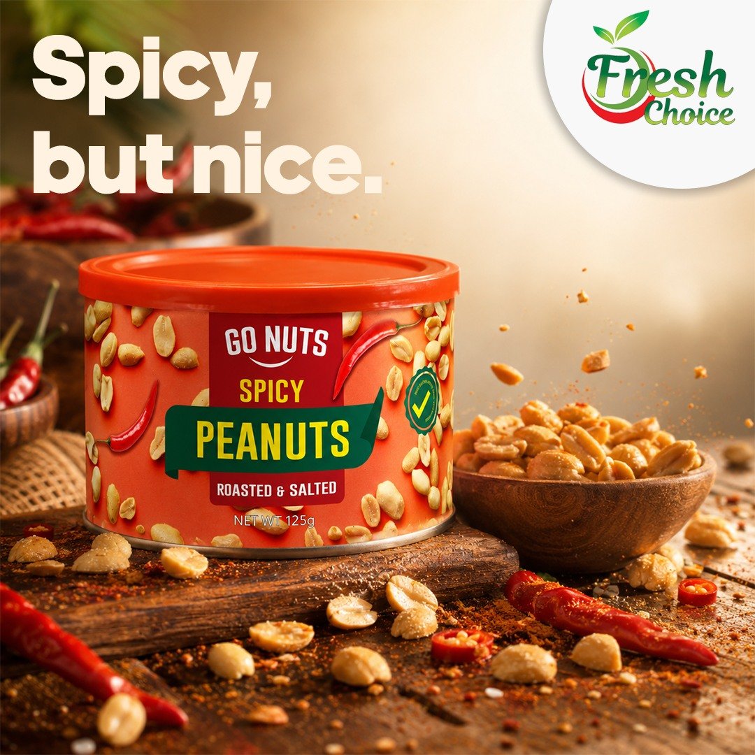 Go Nuts Spicy Peanuts 125g