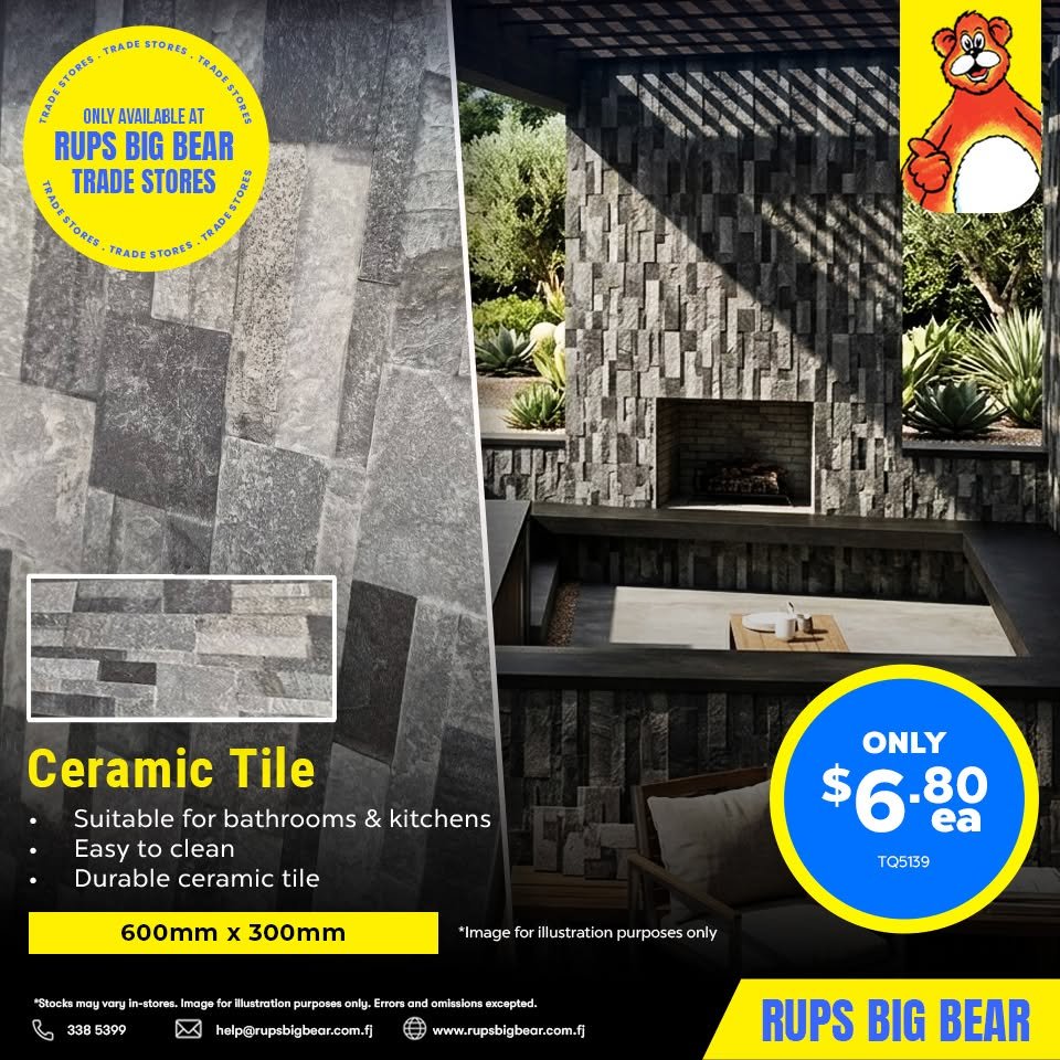 Ceramic Tile 600mm x 300mm