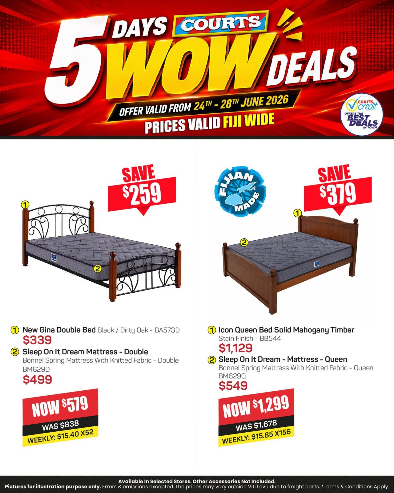 5 Days Courts WOW Deals - Page 1