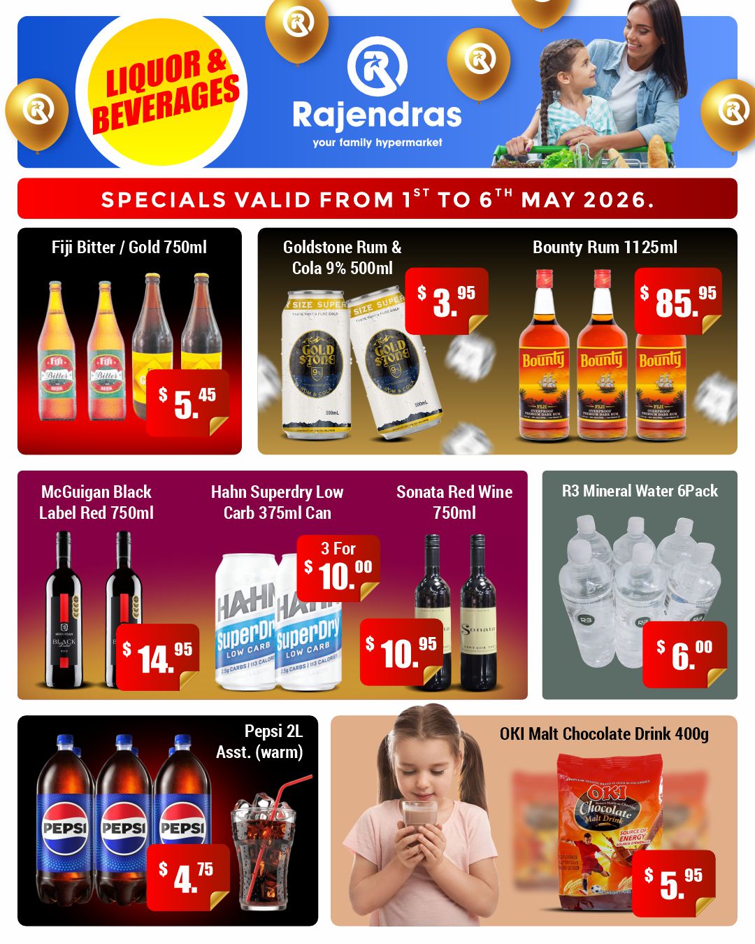 Rajendras Liquor & Beverages Specials - Page 1