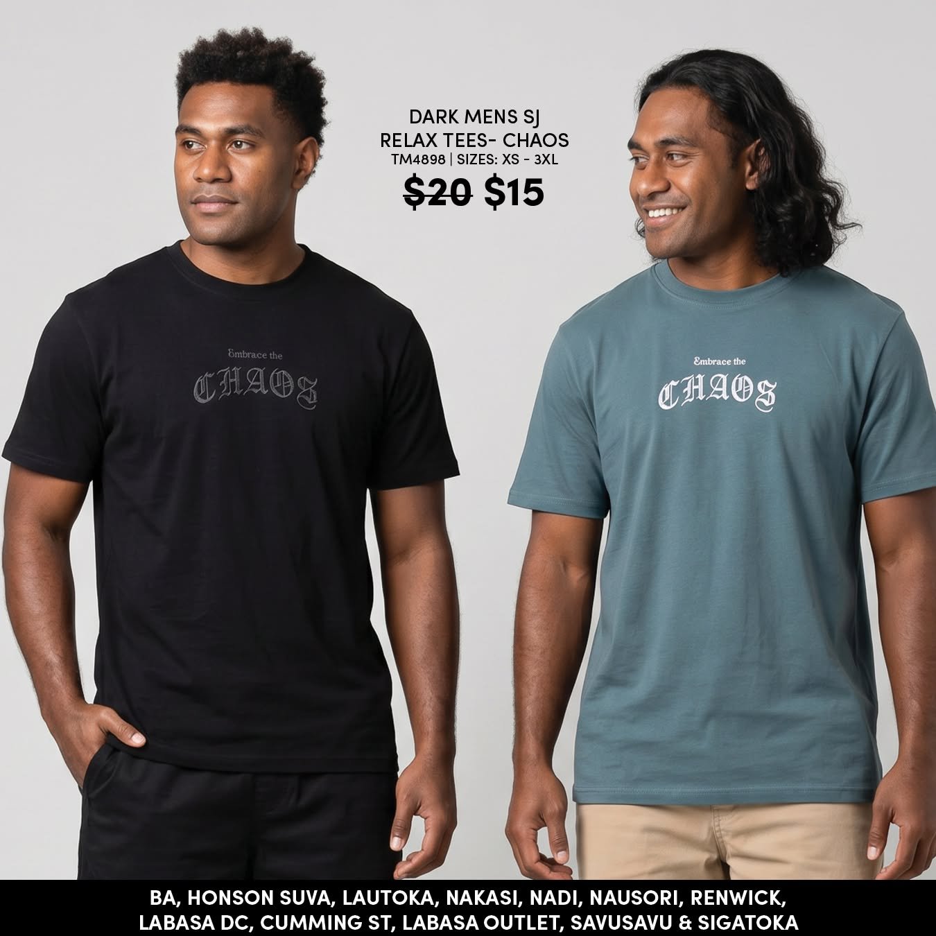 Dark Mens SJ Relax Tees - Chaos