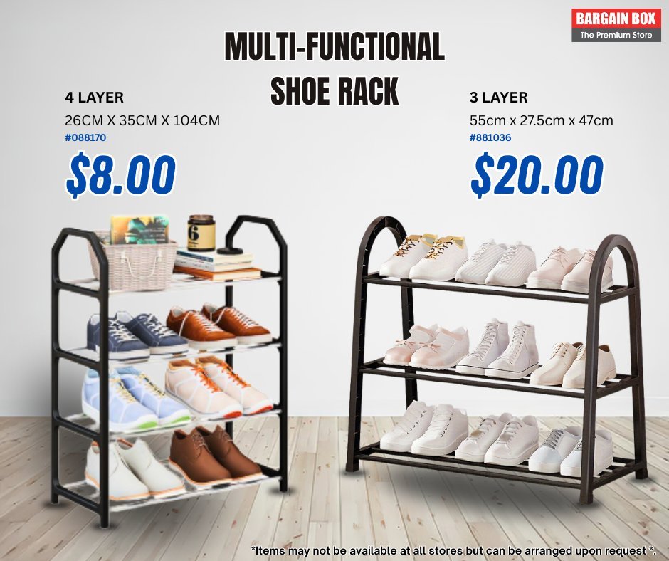 Multi-Functional Shoe Rack