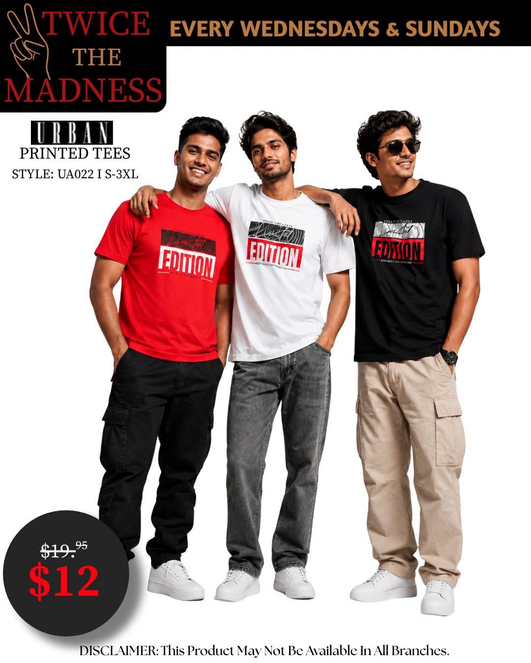 Urban Printed Tees - Twice The Madness