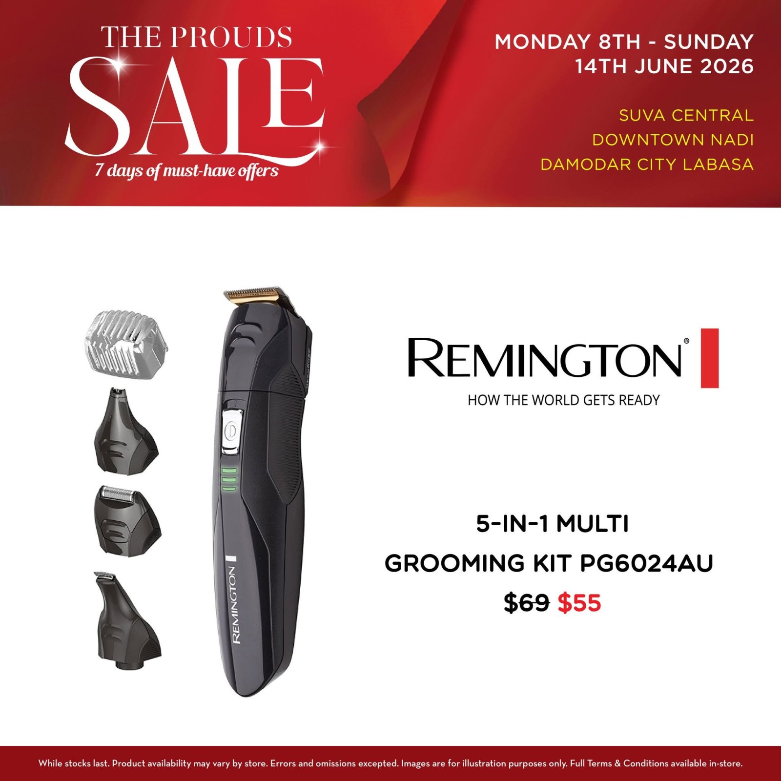 Remington 5-in-1 Multi Grooming Kit PG6024AU