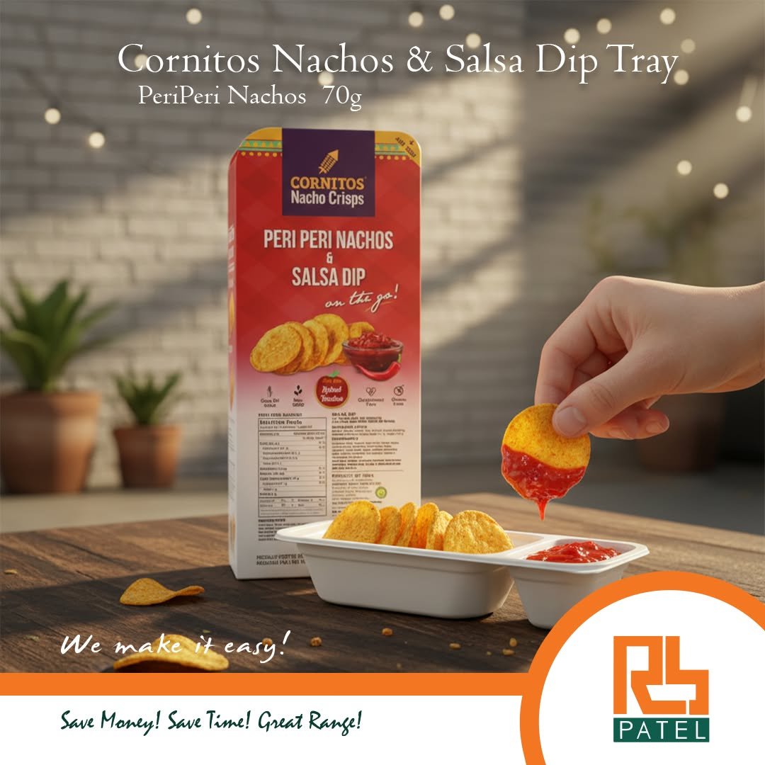 Cornitos Nachos & Salsa Dip Tray 70g