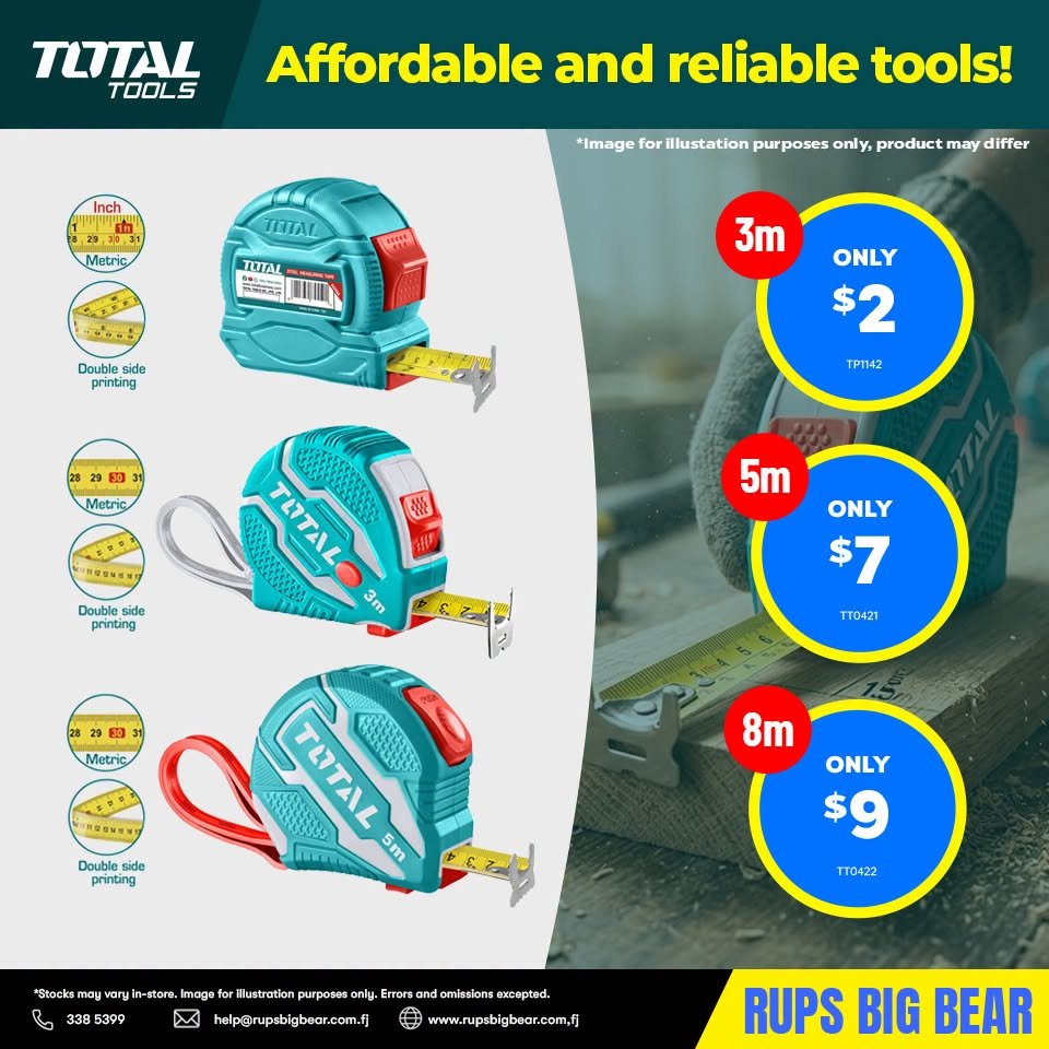Total Tools Measuring Tapes - Page 1