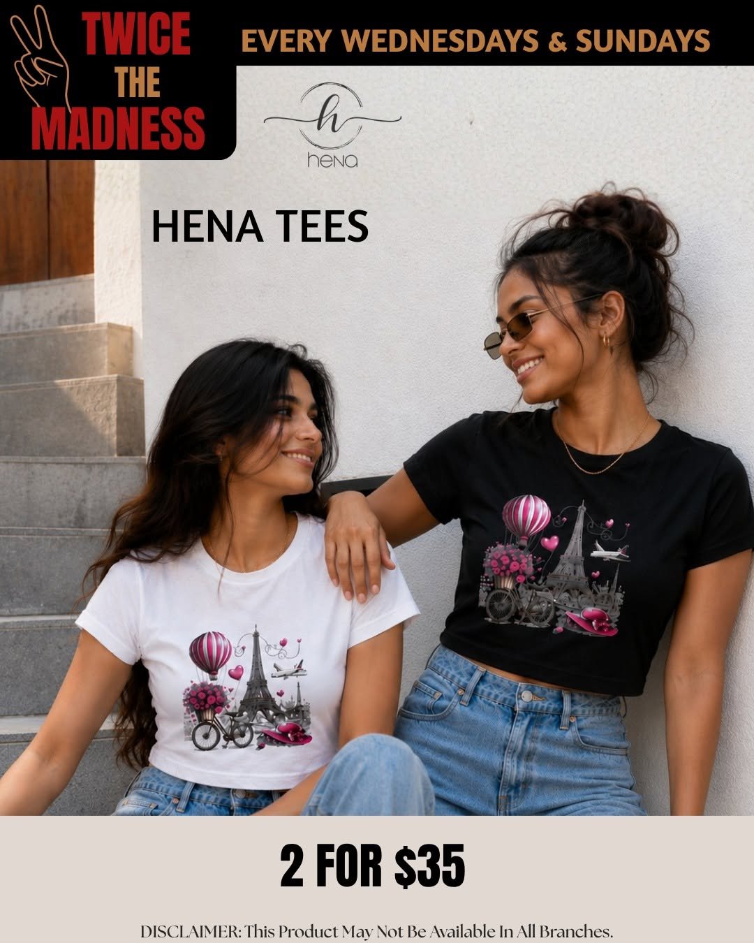 Hena Tees – 2 for $35