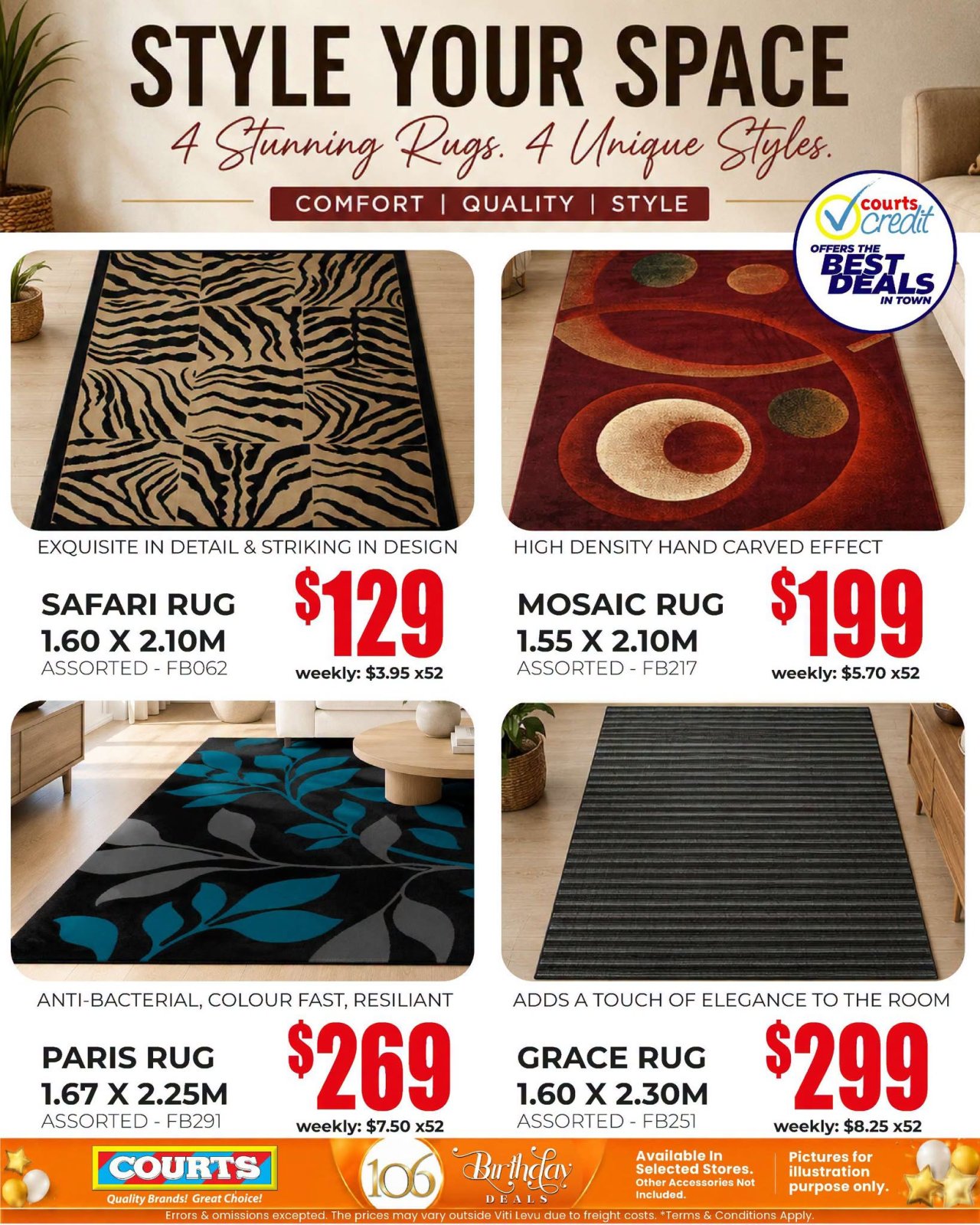 Style Your Space - 4 Stunning Rugs - Page 1