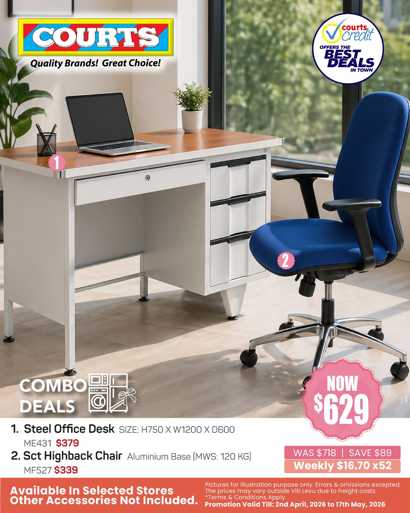 Office Desk & Chair Combo Deal