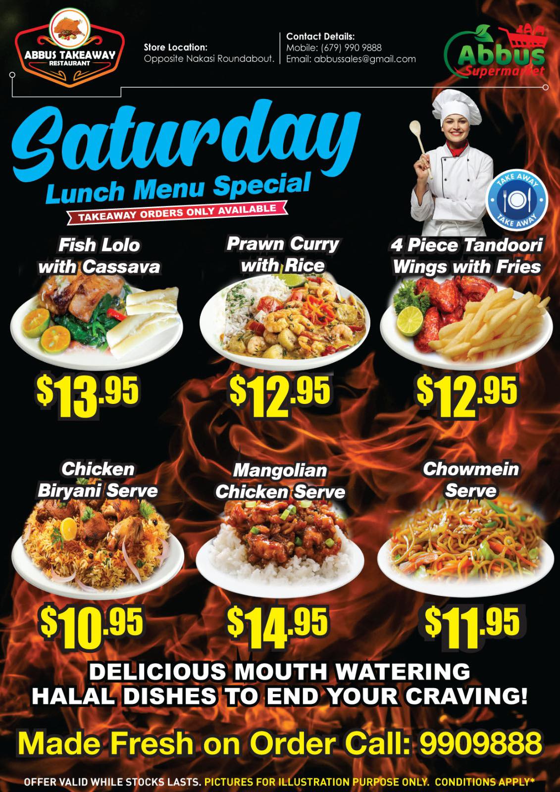 Saturday Lunch Menu Special - Page 1