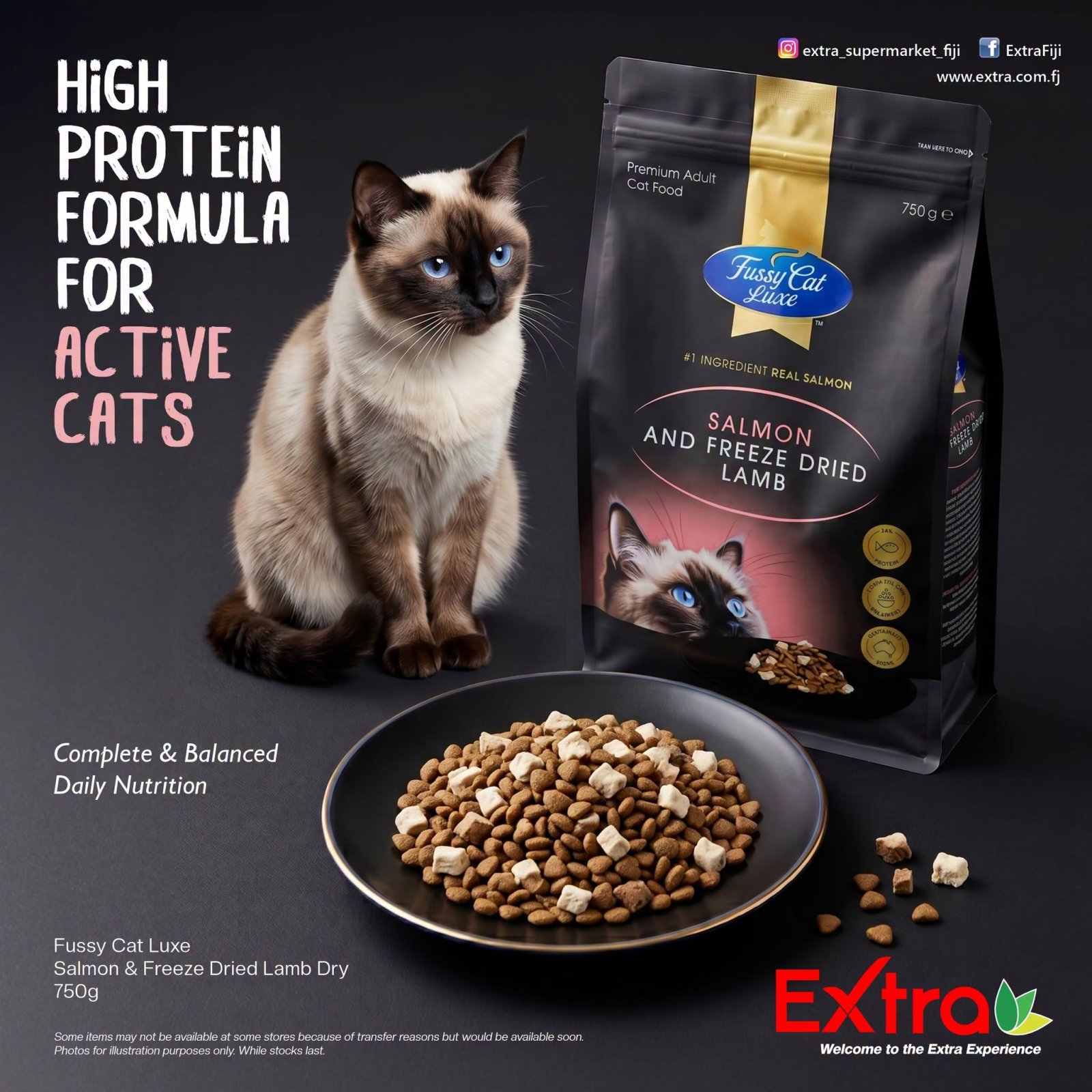Fussy Cat Luxe Salmon & Freeze Dried Lamb Dry Cat Food