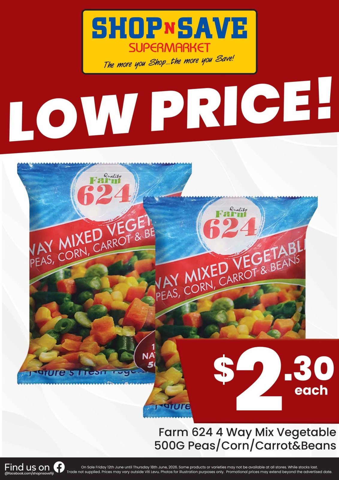 Farm 624 4 Way Mix Vegetable 500G