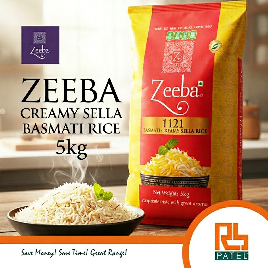Zeeba Creamy Sella Basmati Rice 5kg
