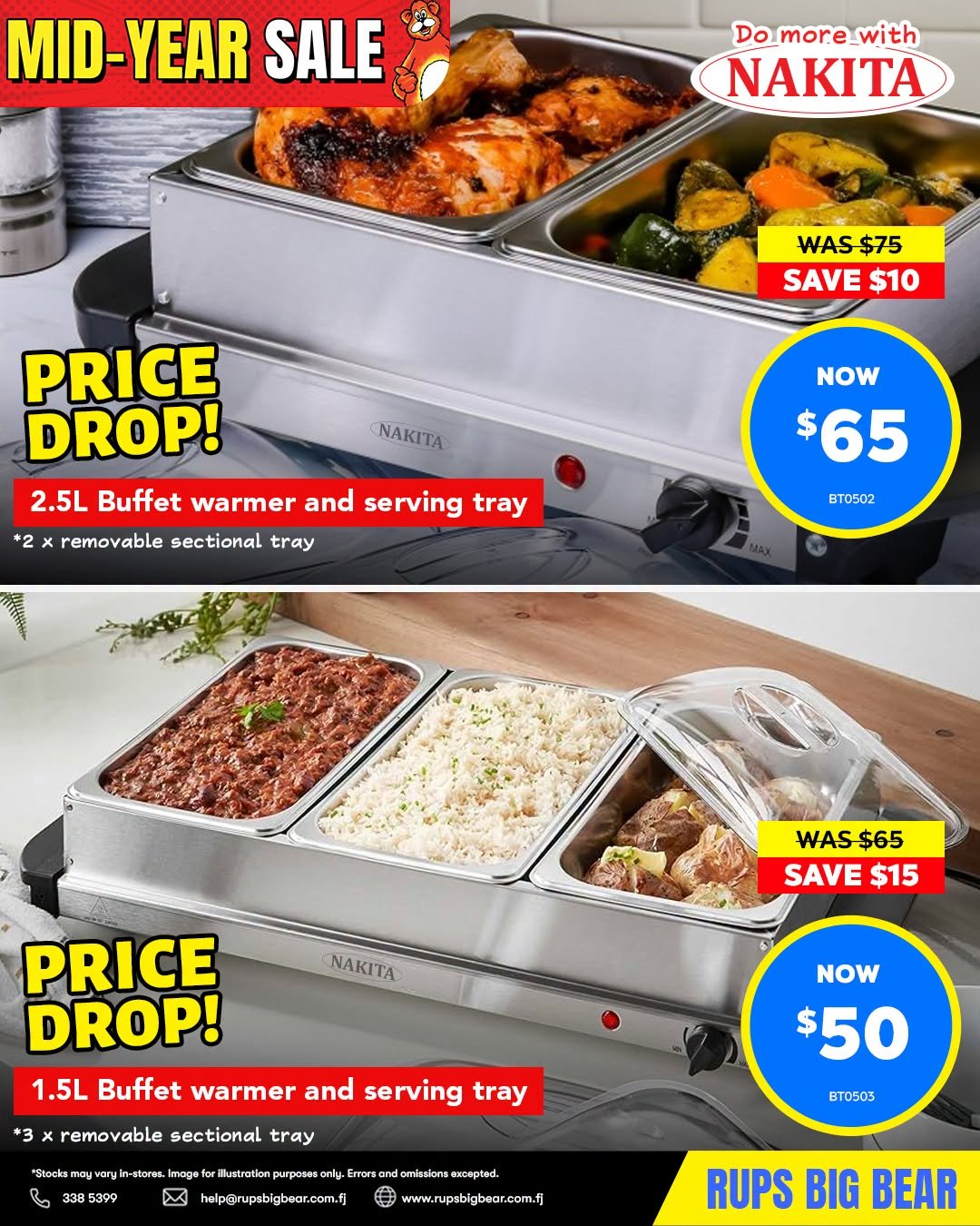 Mid-Year Sale – Nakita Buffet Warmers - Page 1