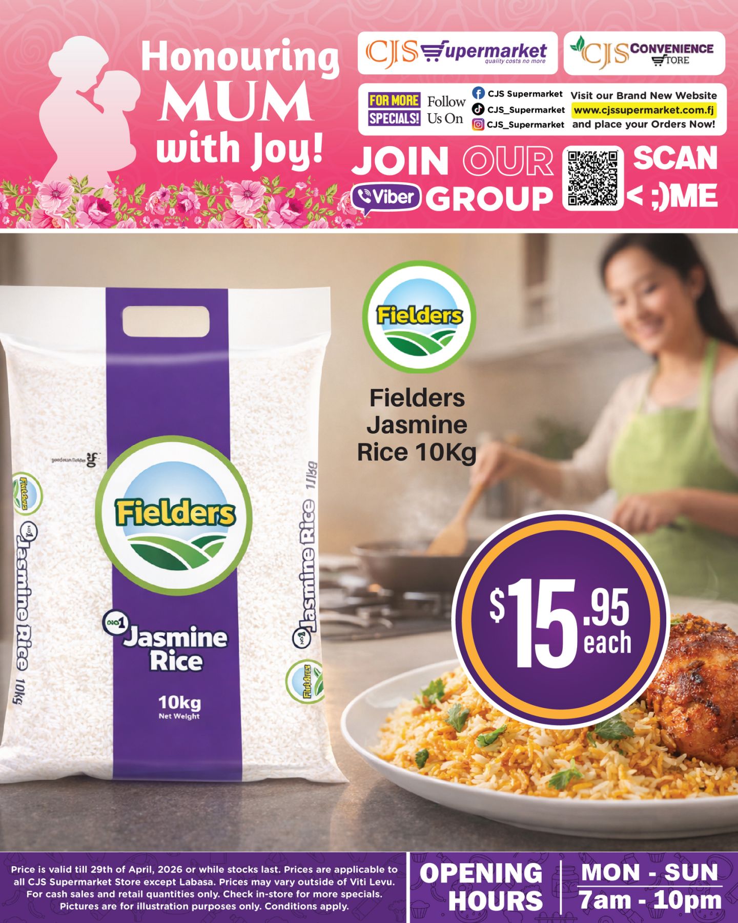 Fielders Jasmine Rice 10Kg