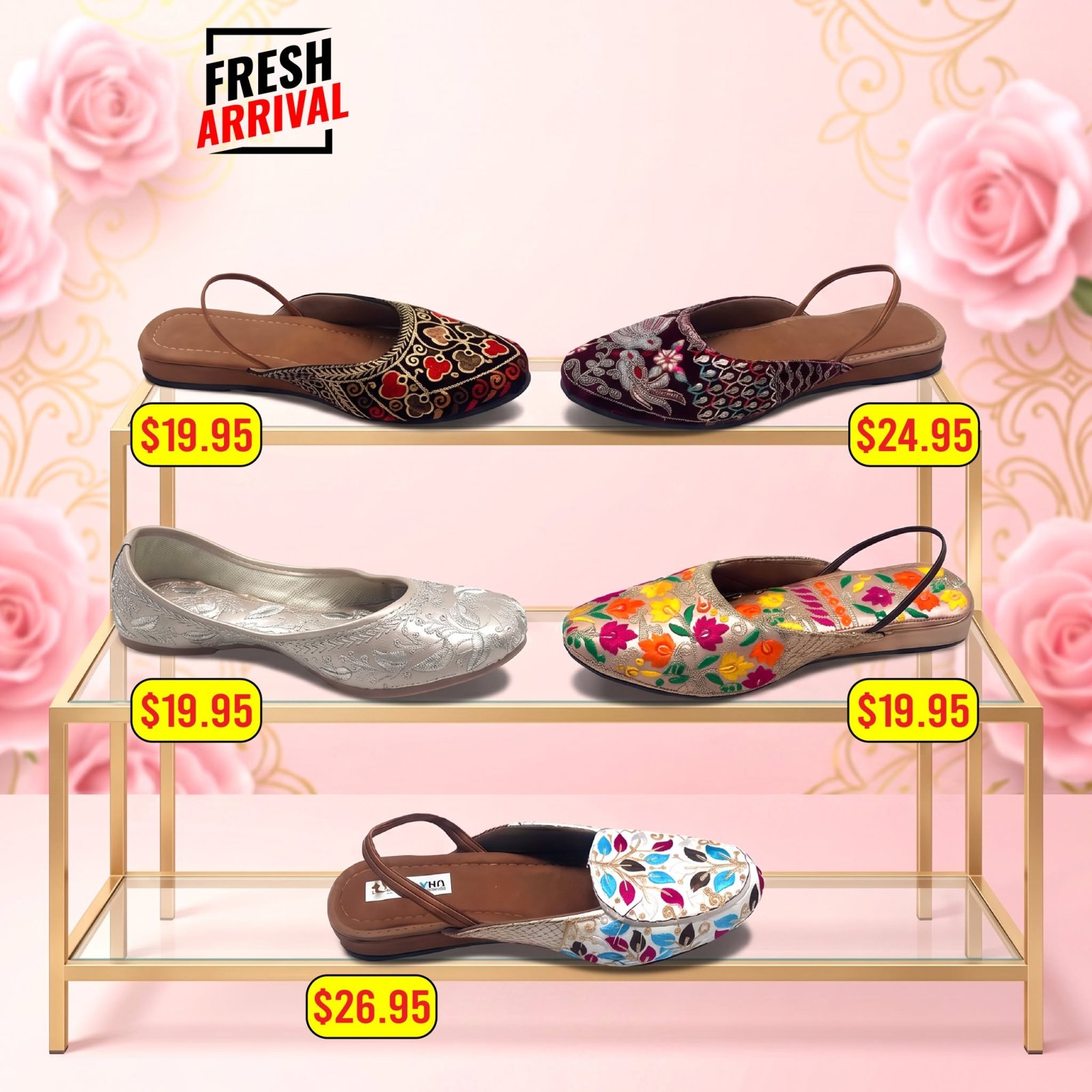 Fresh Arrival - Women's Khussa Slippers - Page 1