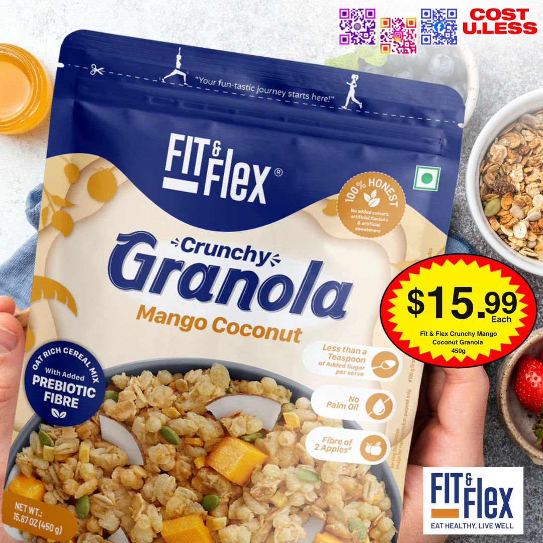 Fit & Flex Crunchy Granola Mango Coconut 450g