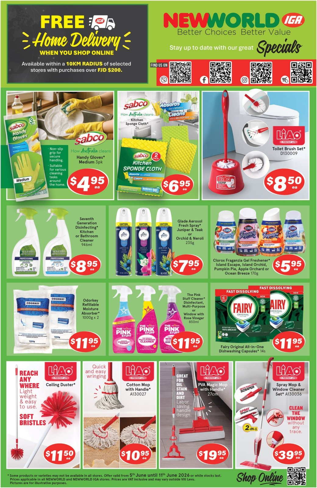 NEWWORLD IGA Weekly Specials – Cleaning & Household Products