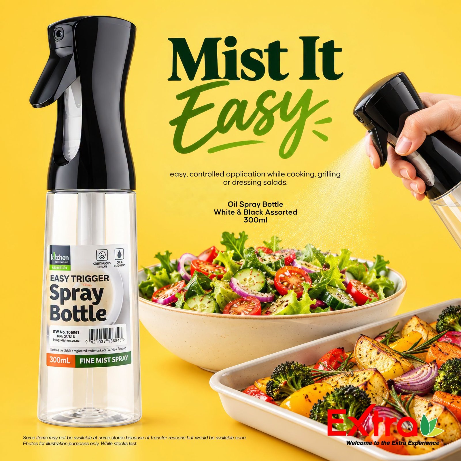 Kitchen Essential Easy Trigger Spray Bottle 300ml
