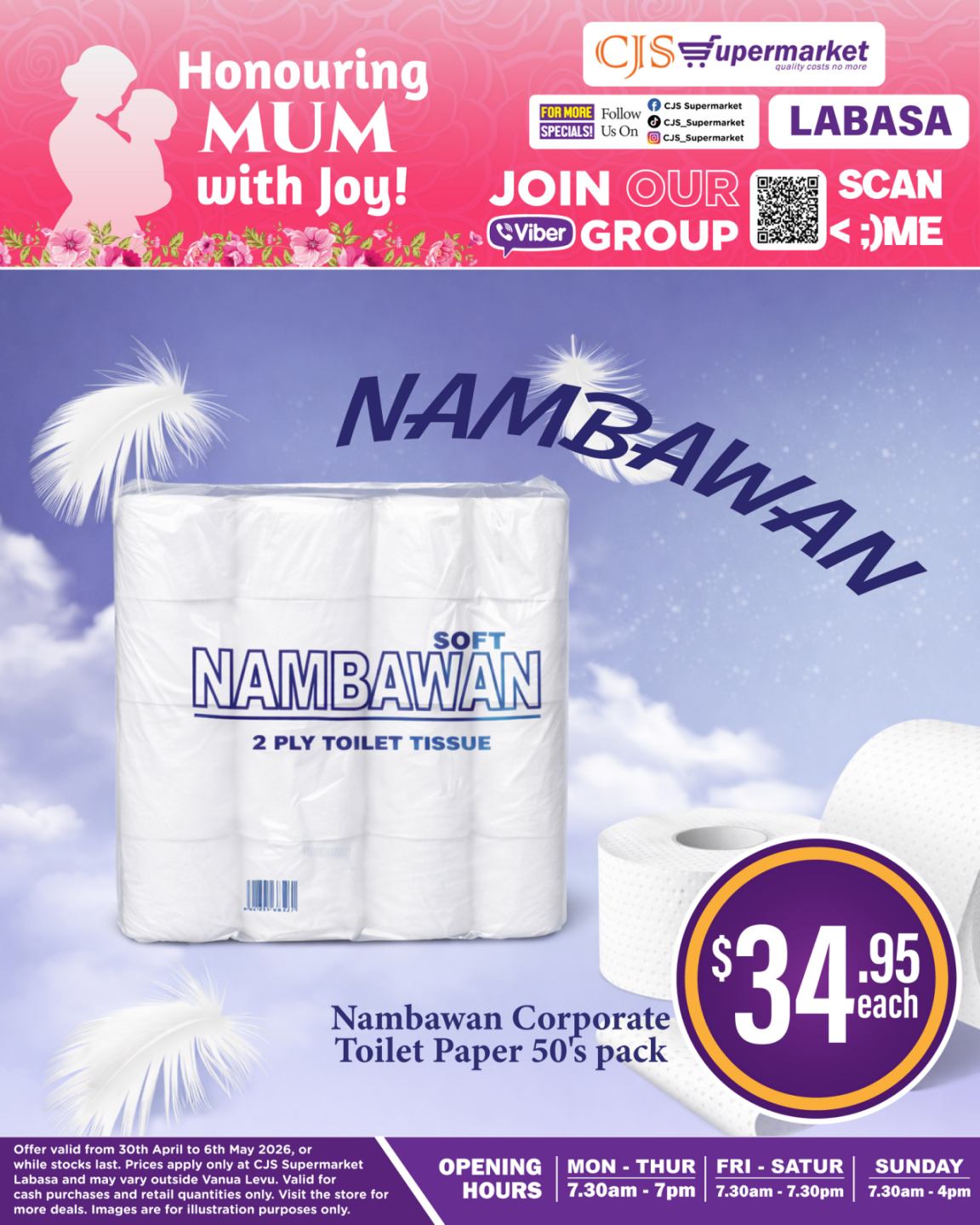 Nambawan Corporate Toilet Paper 50's Pack