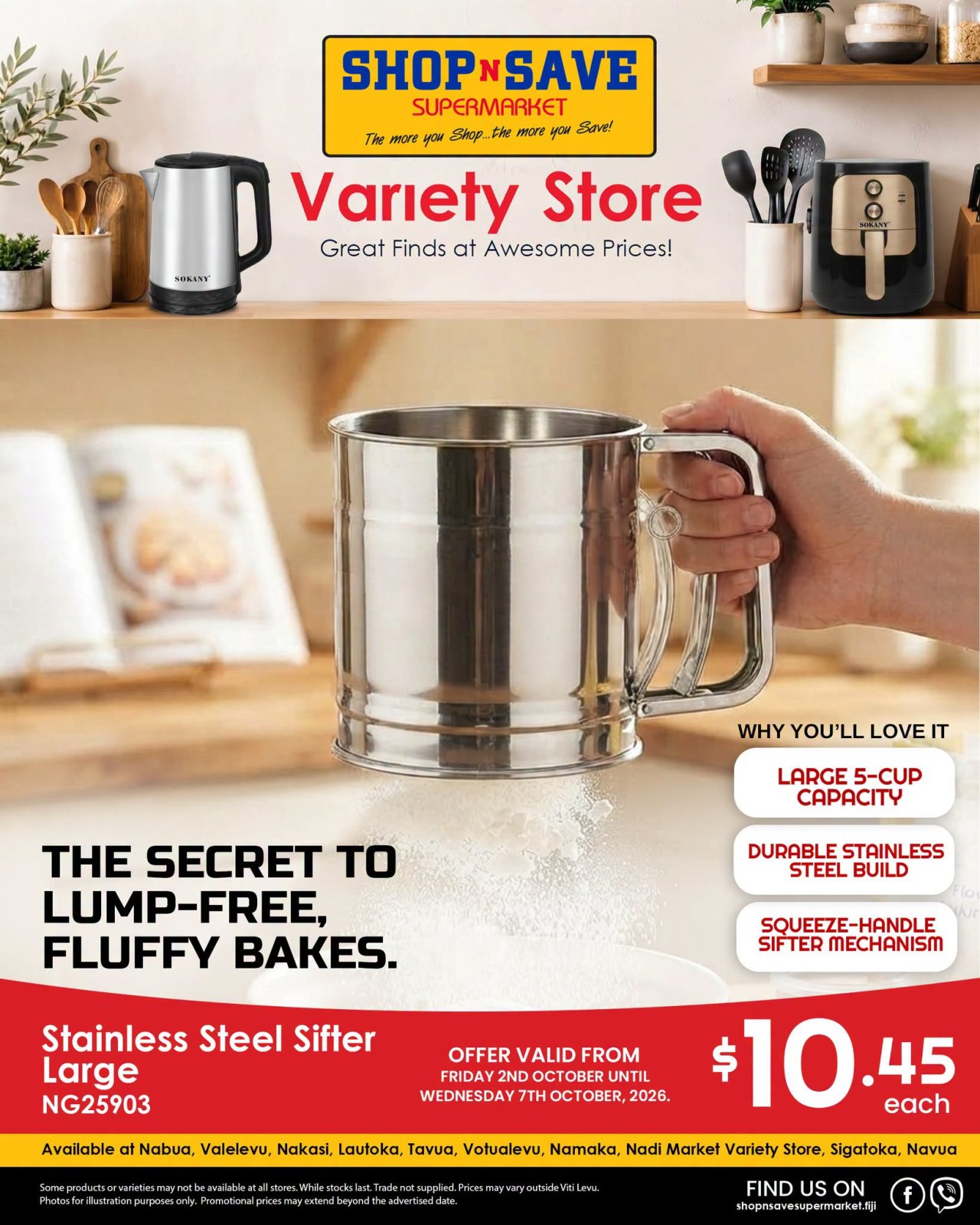 Stainless Steel Sifter Large