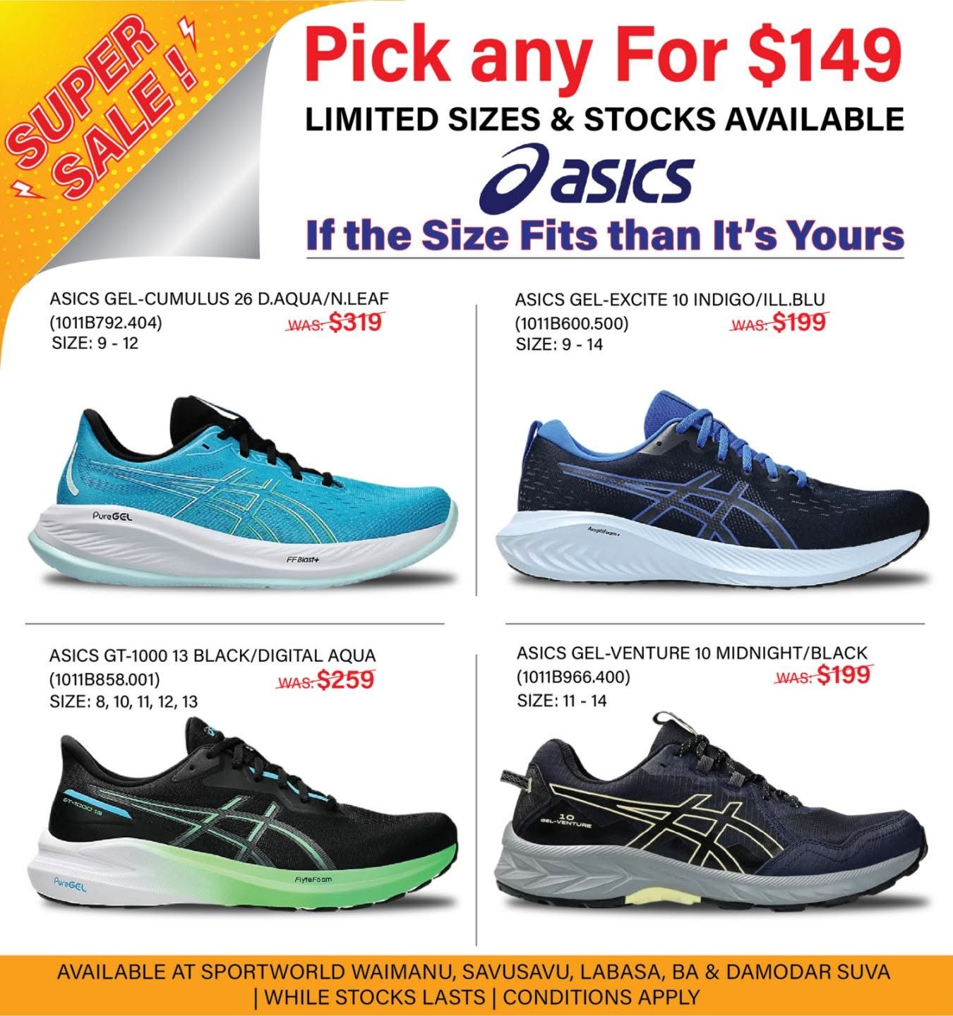 ASICS Super Sale – Pick Any For $149 - Page 1
