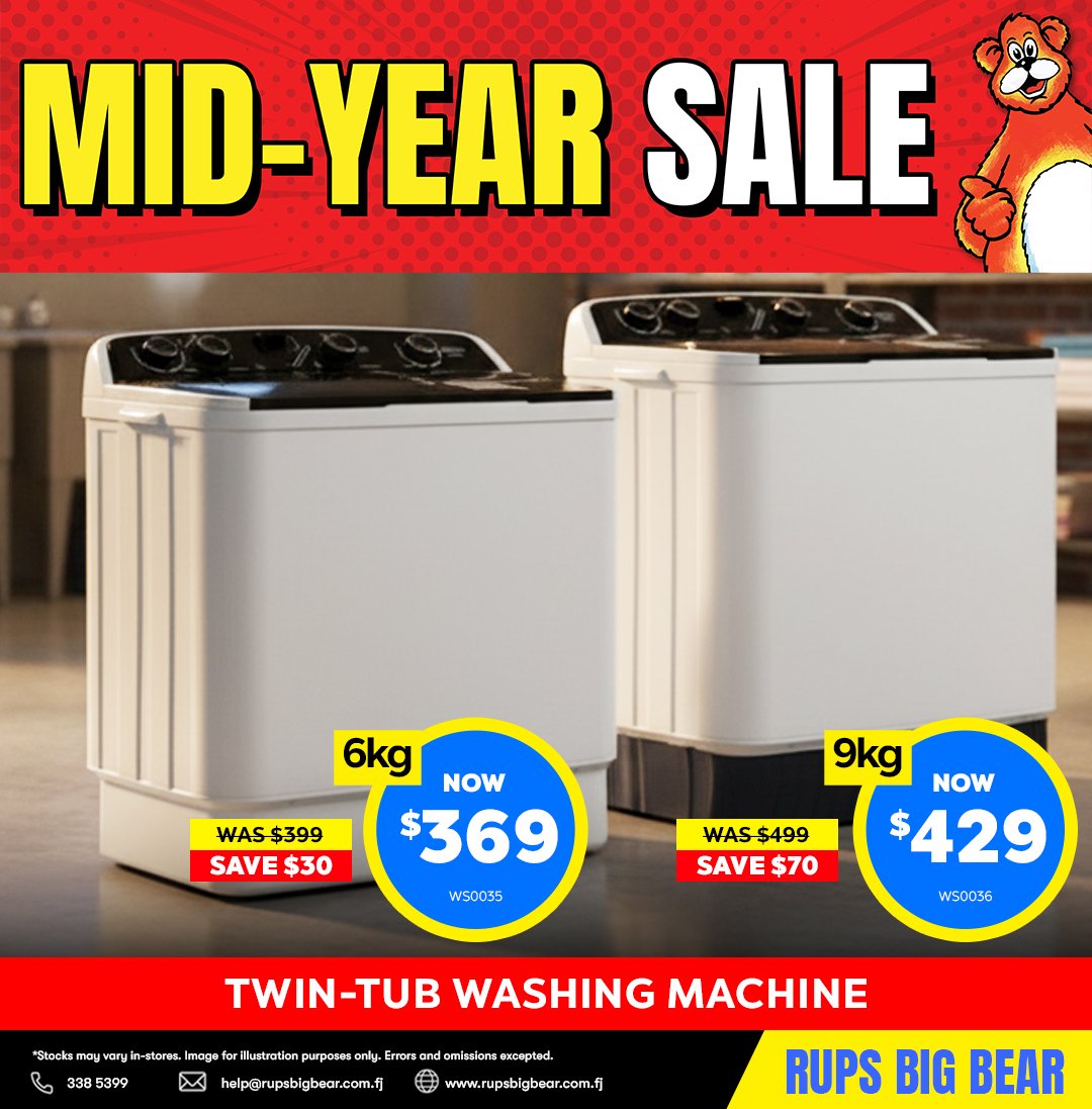 Twin-Tub Washing Machine Mid-Year Sale