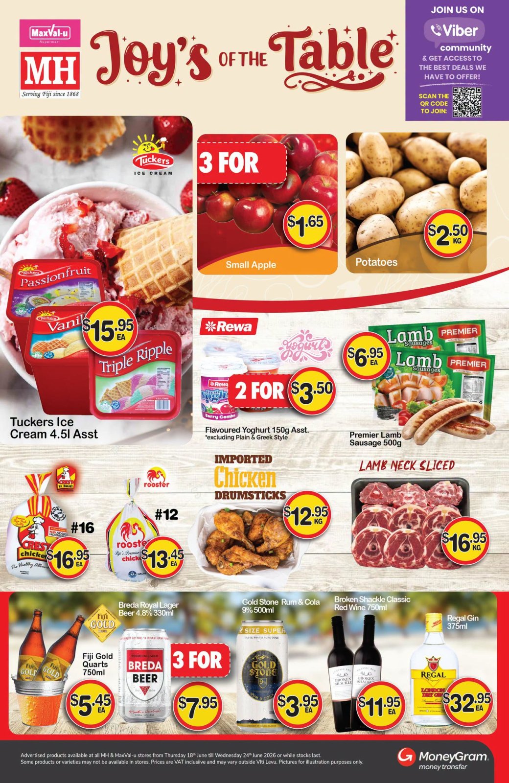 Joy's of the Table - Weekly Specials - Page 1