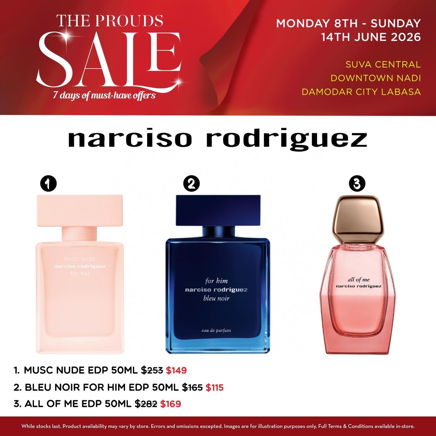 The Prouds Sale: Narciso Rodriguez Fragrances - Page 1