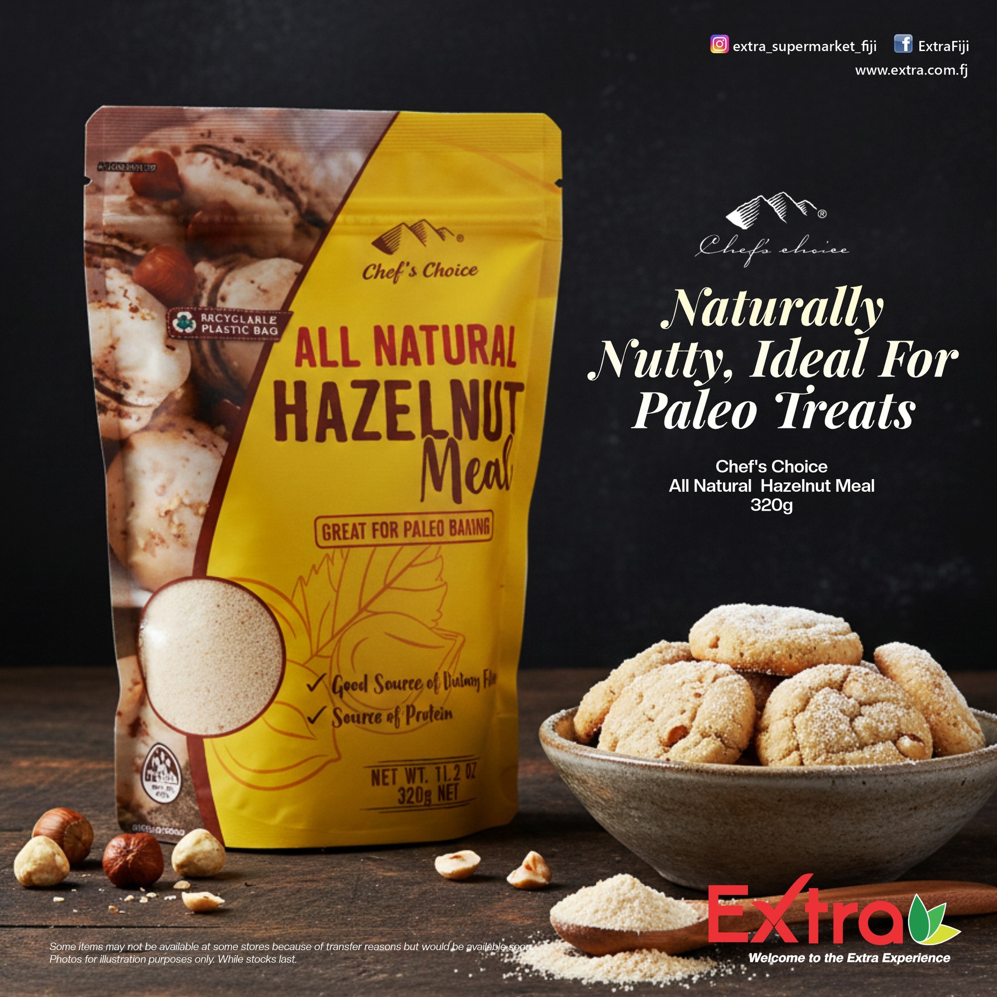Chef's Choice All Natural Hazelnut Meal 320g - $22.95each