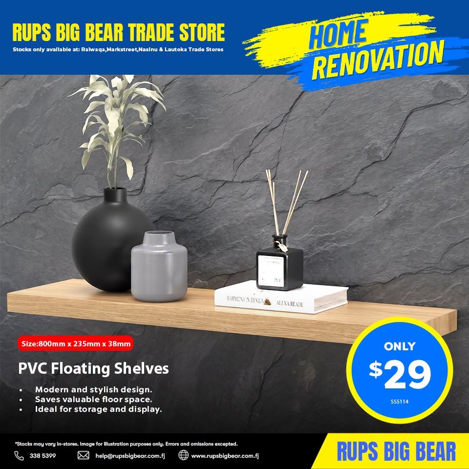 PVC Floating Shelves