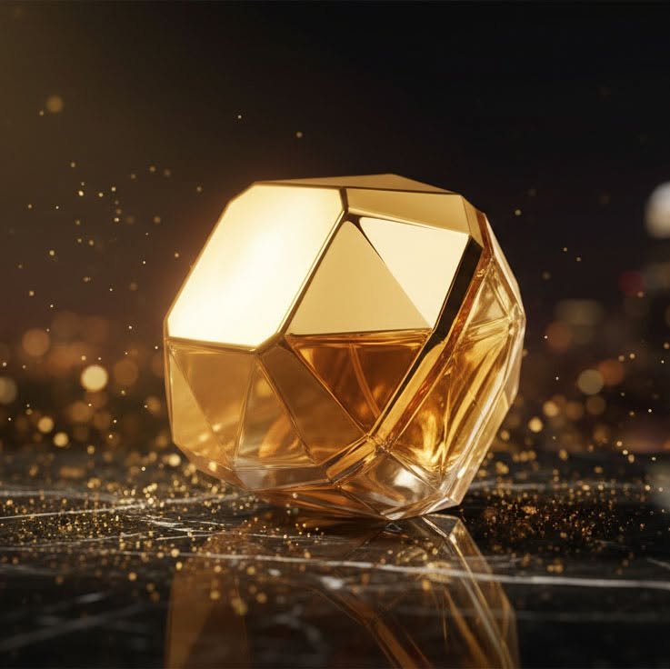 Luxe Golden Fragrance Bottle