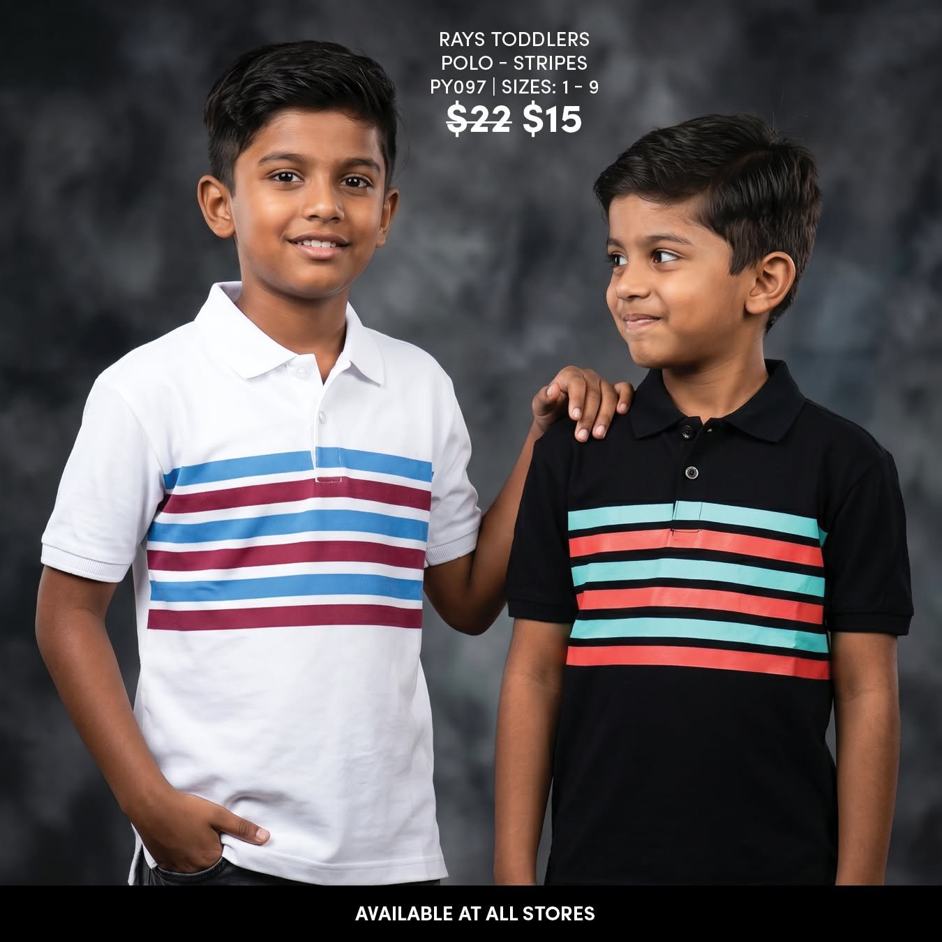 Rays Toddlers Polo - Stripes