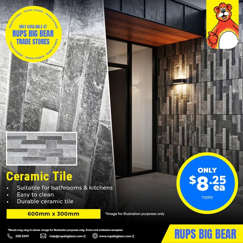Ceramic Tile 600mm x 300mm