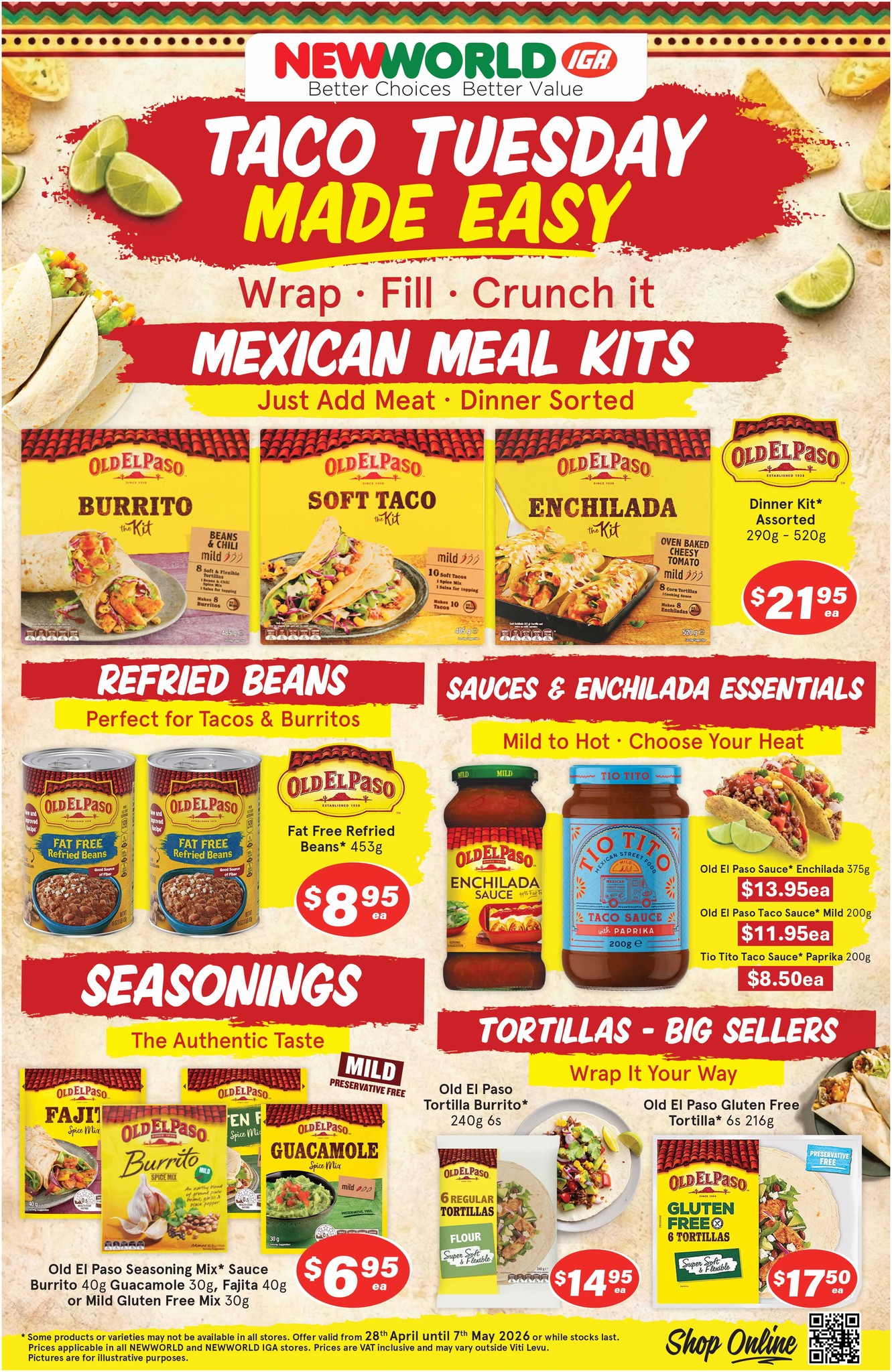 Taco Tuesday Made Easy - Mexican Meal Kits & Essentials - Page 1