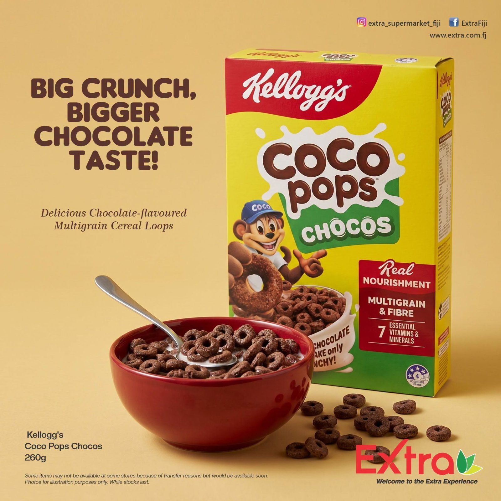 Kellogg's Coco Pops Chocos Cereal 260g