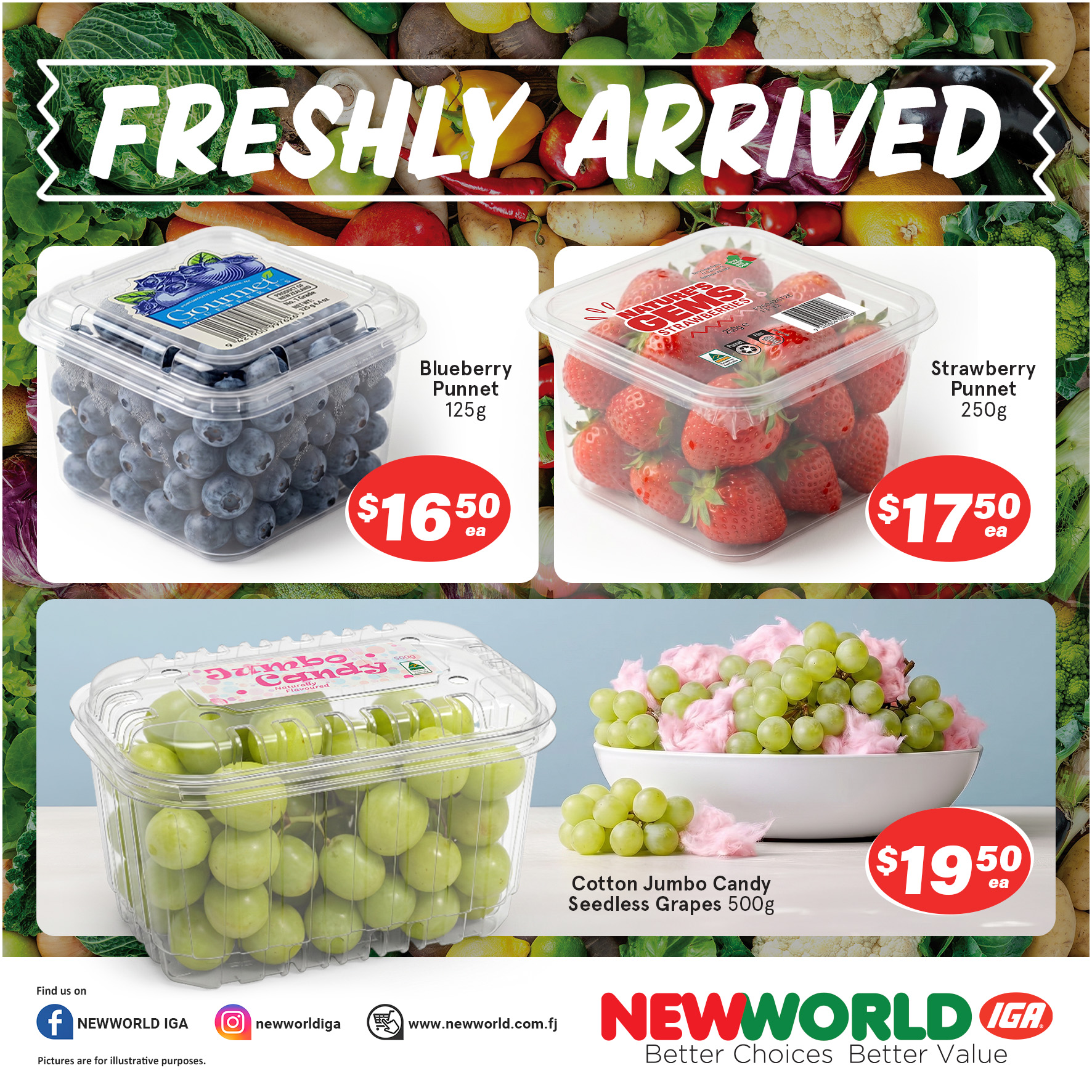 Freshly Arrived Berries & Grapes - Page 1