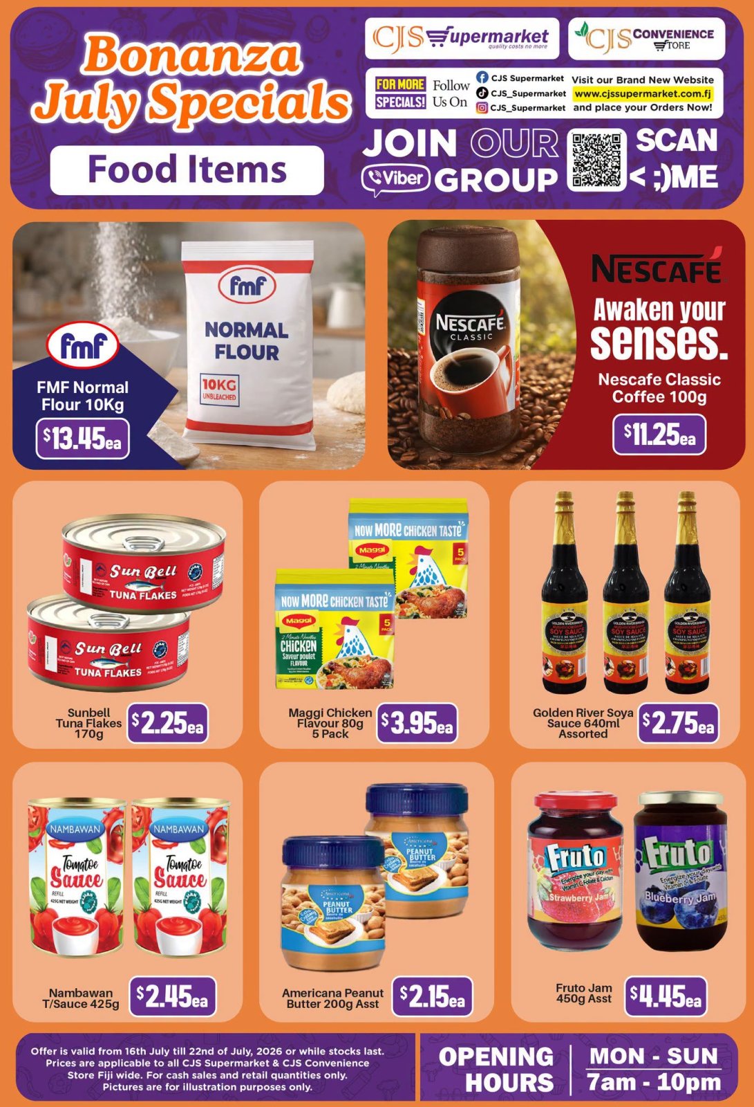 Bonanza July Specials - Food Items - Page 1